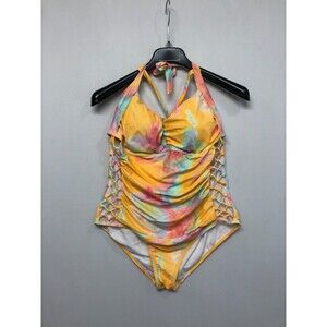 New Meet Curve Tie-Dye One Piece Swimsuit XXXL